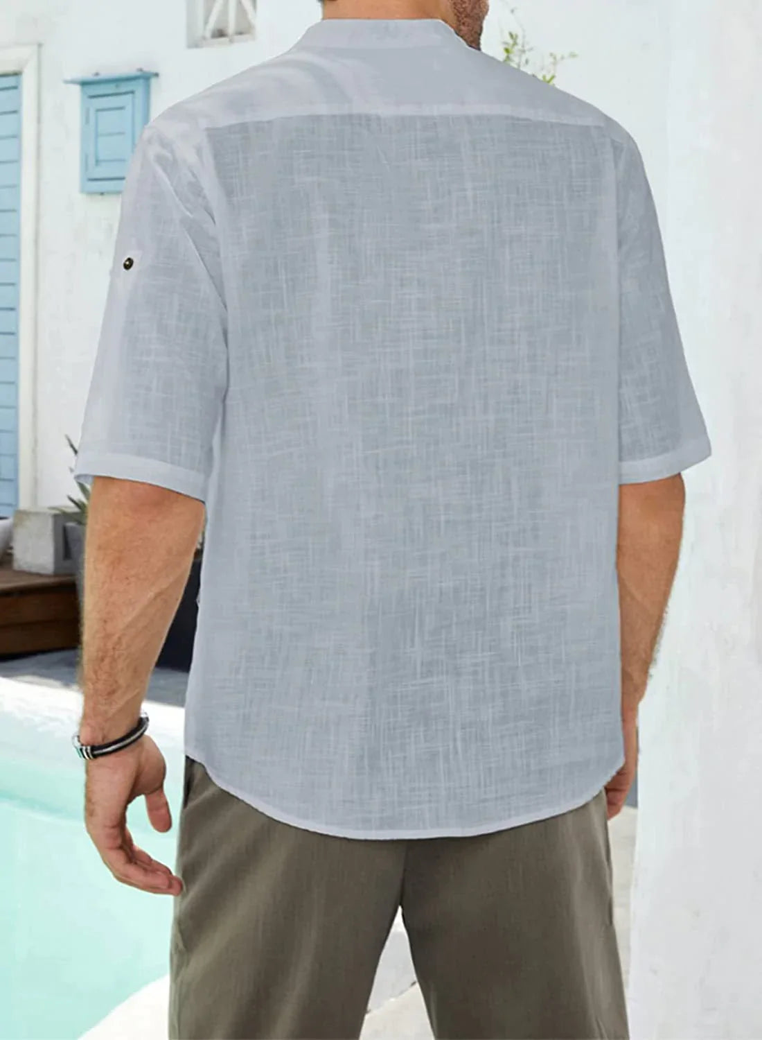 Mangas de Camisa de Lino para Hombre.